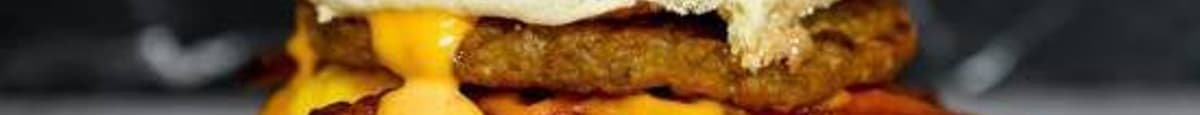English Muffin, Bacon, Sausage, Egg & Cheddar