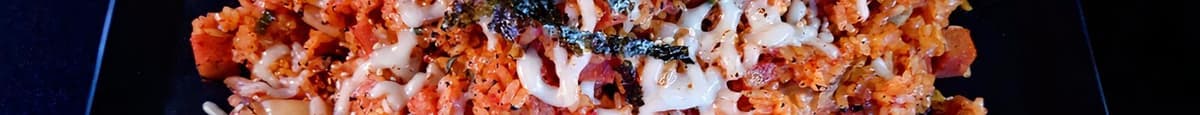 Cheese Spam Kimchi Fried Rice 치즈 스팸 김치 볶음밥