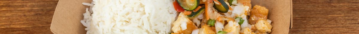 Tofu Sisig w/ Steamed Rice