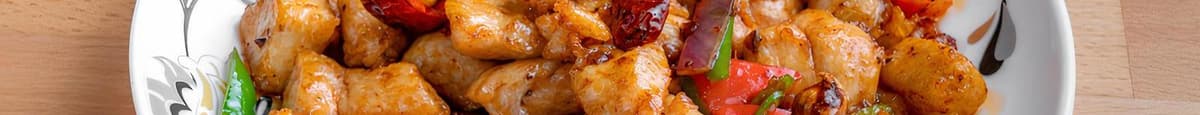 Deep Fried Diced Chicken in Chili Sause 辣子雞丁
