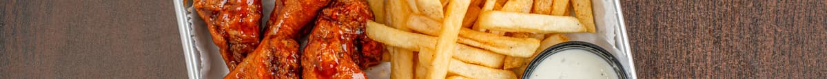 6 Piece Wing w/ fries