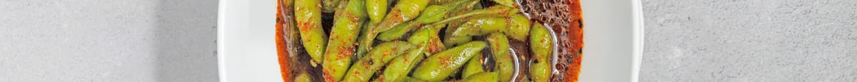 Spicy or Garlic Edamame (Soy Beans)