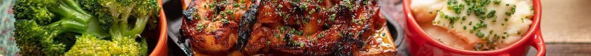 Grilled Cedar Plank BBQ Shrimp