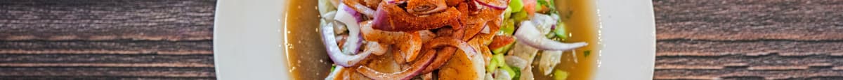 Ceviche El Plebe (Camarón, Callo de Hacha) / El Plebe Ceviche (Shrimp, Scallops)