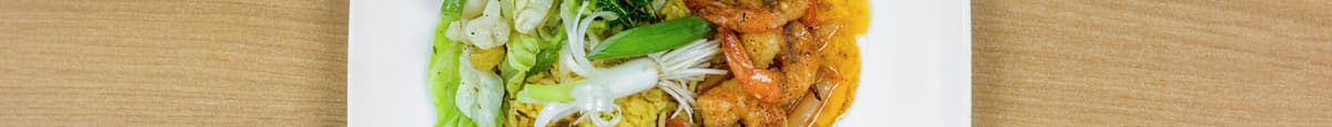 House Salad w/ 8-Cajun Garlic Shrimp