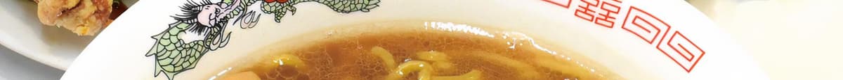 焦がし醤油ラーメン 肉汁餃子 (5個) ザンタレ (1個) セット