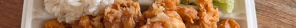 63. Chicken Garlic Honey - Gà Chiên Sốt Tỏi & Mật Ong
