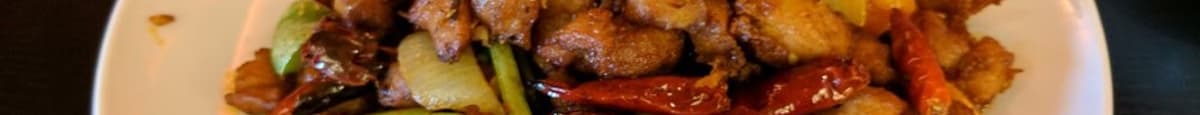 Stir-Fried Diced Chicken with Chili /干辣子鸡丁