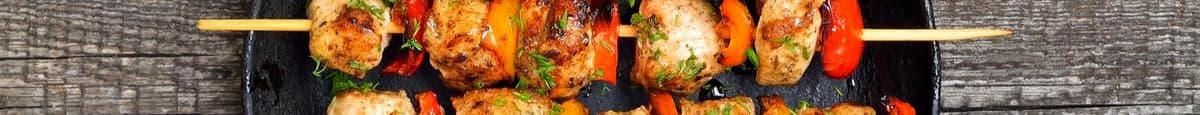 Halal Chicken Shish Kabob Plate
