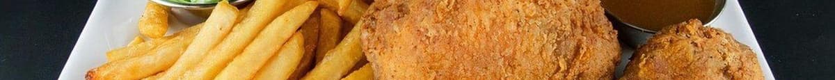 Plat Morceaux de Poulet Frit / Fried Chicken Pieces Meal