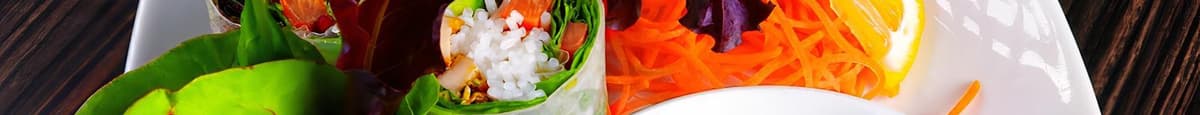 Rouleau printanier (crevettes ou poulet) / Spring Roll (Shrimps or Chicken)