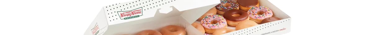 Krispy Kreme Donuts Original Glazed Dozen & Classic Assorted Dozen