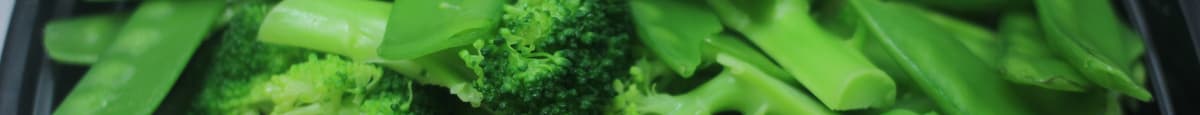 5. Diet Steamed Broccoli & Snow Peas