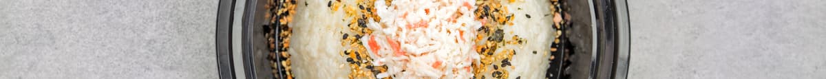 Crab Onigiri on Plate