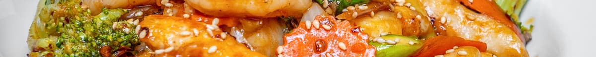 Tray Chicken Shrimp Tobanyaki W/Rice(Takeout Only)
