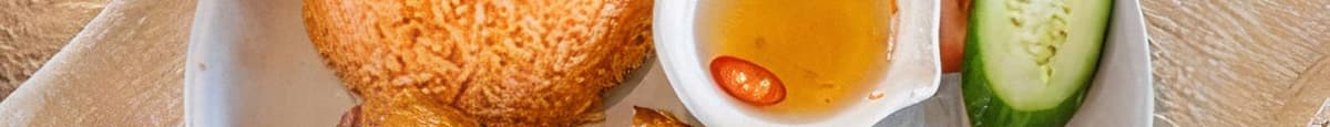 Crispy Skin Chicken with Tomato Rice