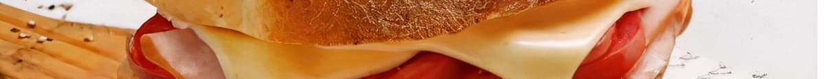 Grilled Toastie: Ham, Cheese & Tomato