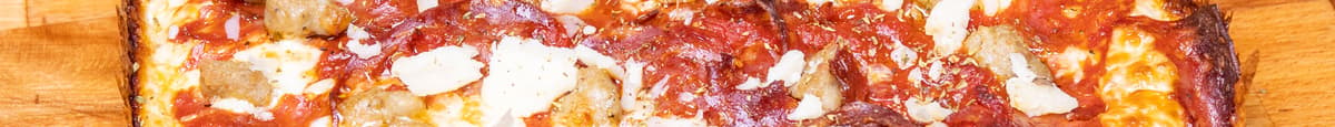 Hot Soppressata & Sausage Pizza