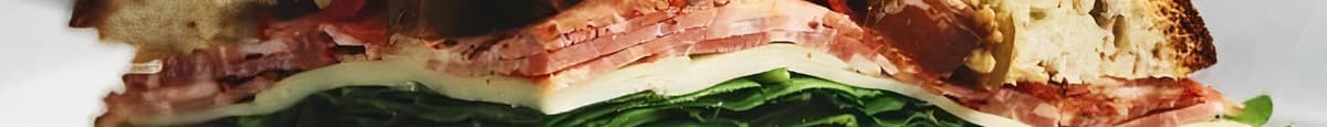 Leonardo’s Mortadella and Ham Sandwich