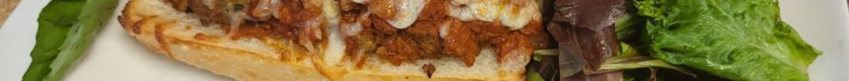 Open-Faced Meatball Sandwich