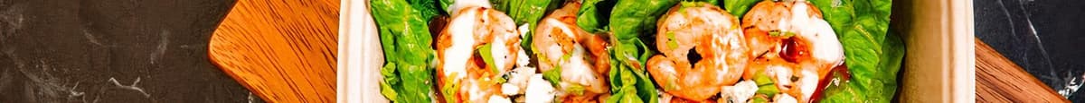Buffalo Shrimp Lettuce Wraps