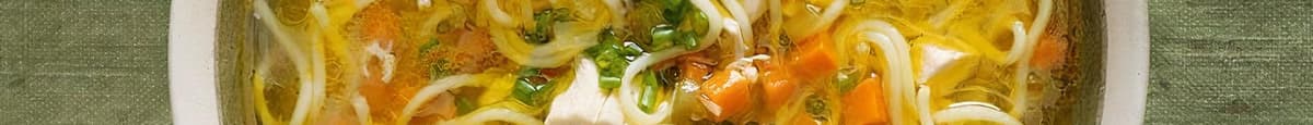 Vegan Stock Noodle Soup with Tofu and Vegetable