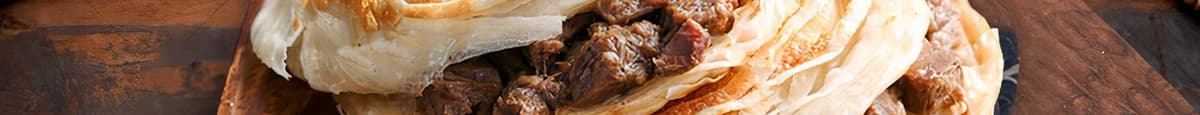 Crispy Beef Bun 1 Piece / 千层肉夹馍 牛肉 1 Piece