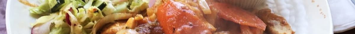 Pollo Guisado con Papas y Zanahorias / Stewed Chicken with Potatoes and Carrots