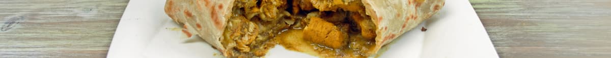 Boneless Chicken Curry Wrap with Potato
