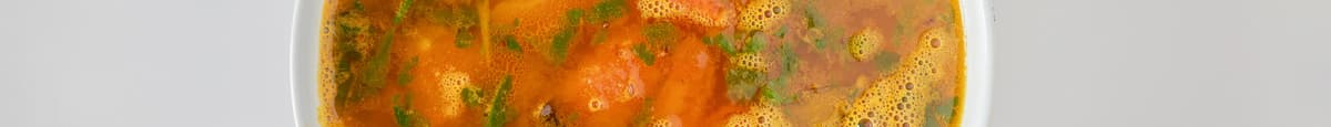 Andhra Pappu Charu (Lentil tamarind Soup)