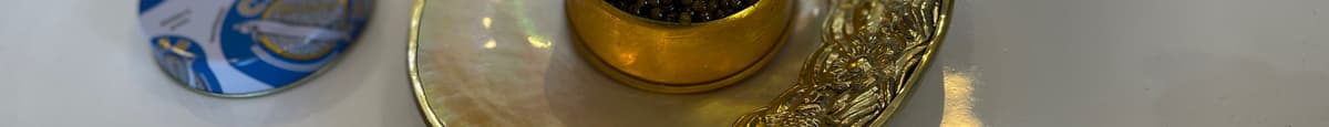 Kaluga Sturgeon Black Caviar Amber