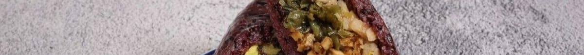 素鬆飯糰  Vegetarian Beancurd and Salty Pickles Rice Roll(R2)