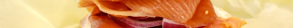 Bagel-wich saumon fumé / Bagel-wich Smoked Salmon