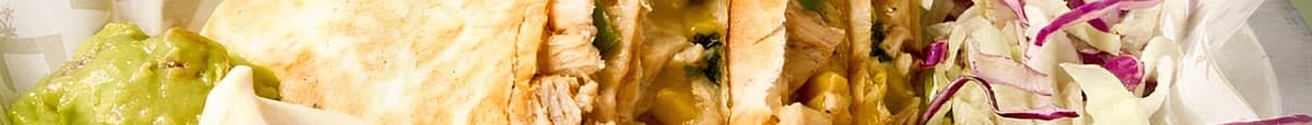 Charred Corn & Chicken Quesadilla