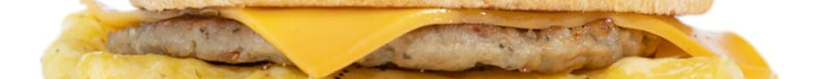 Sausage Egg Burger with Cheese