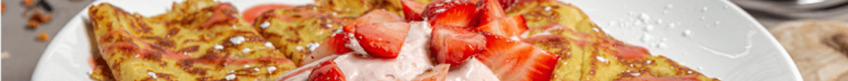 *Strawberry Cream Stuffed Crepes