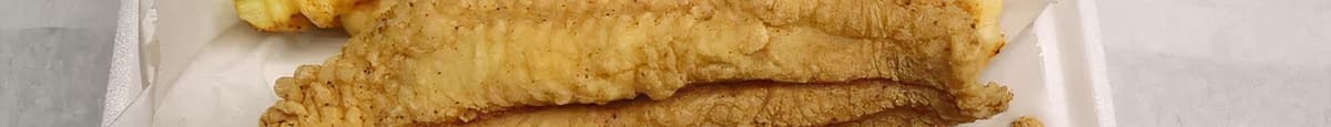  flounder (3 pcs.) with cajun fries