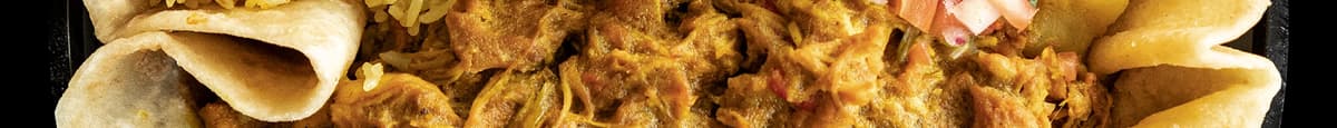 Curry Chicken Roti Bowl