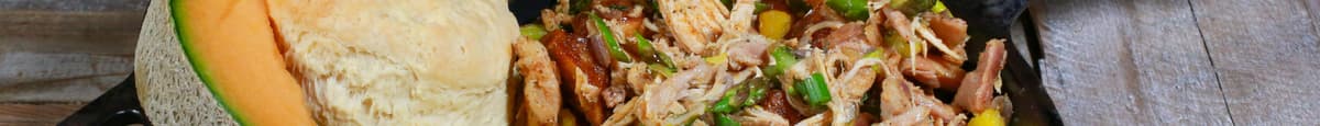 Roasted Chicken, Garlic, Onions, Asparagus & Rosemary
