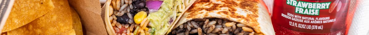 Combo burrito aux haricots / Bean Burrito Combo