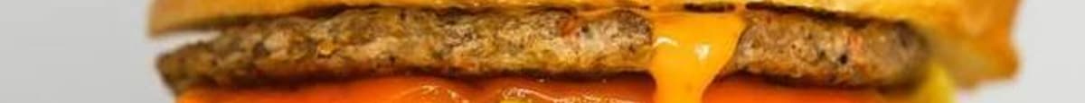 Sausage, Egg and Cheddar Brioche Sandwich