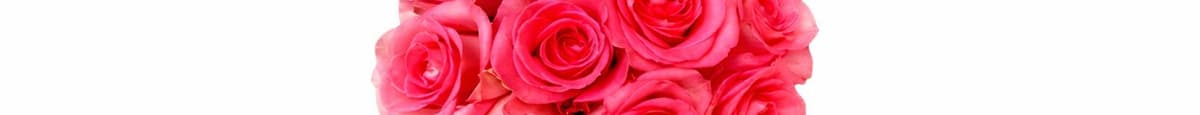 Dozen Rose Bunch - Pink