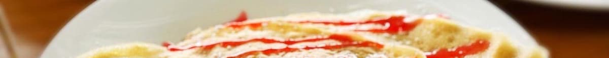 Strawberry Cream Cheese Crepe (V)