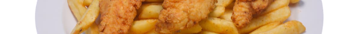 3 Chicken Breast Tenders w/ Connie's Seasoned Fries