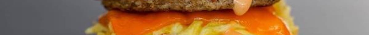 Impossible Sausage, Egg, & Cheddar Brioche Sandwich