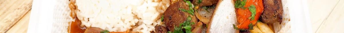 Peruvian Beef stir-fry ( lomo saltado)