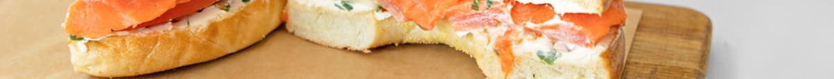 Bagel with Cream Cheese and Lox