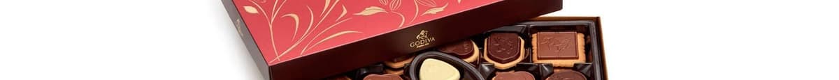 GODIVA Assorted Chocolate Biscuit Gift Box (32 count)