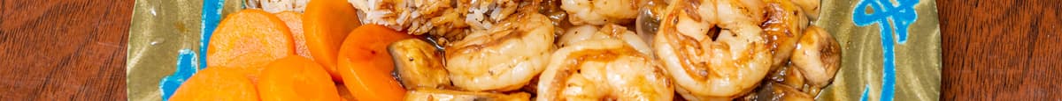 17. Hibachi Shrimp with Mushrooms