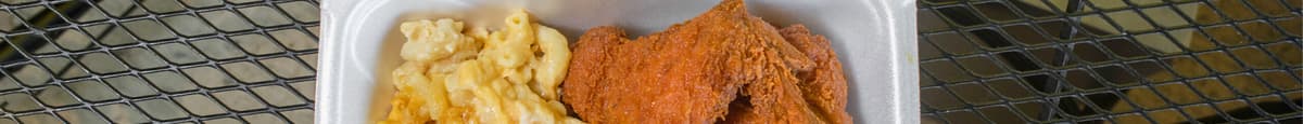 Fried Chicken Wing Dinner (3 Wings / 2 Side)